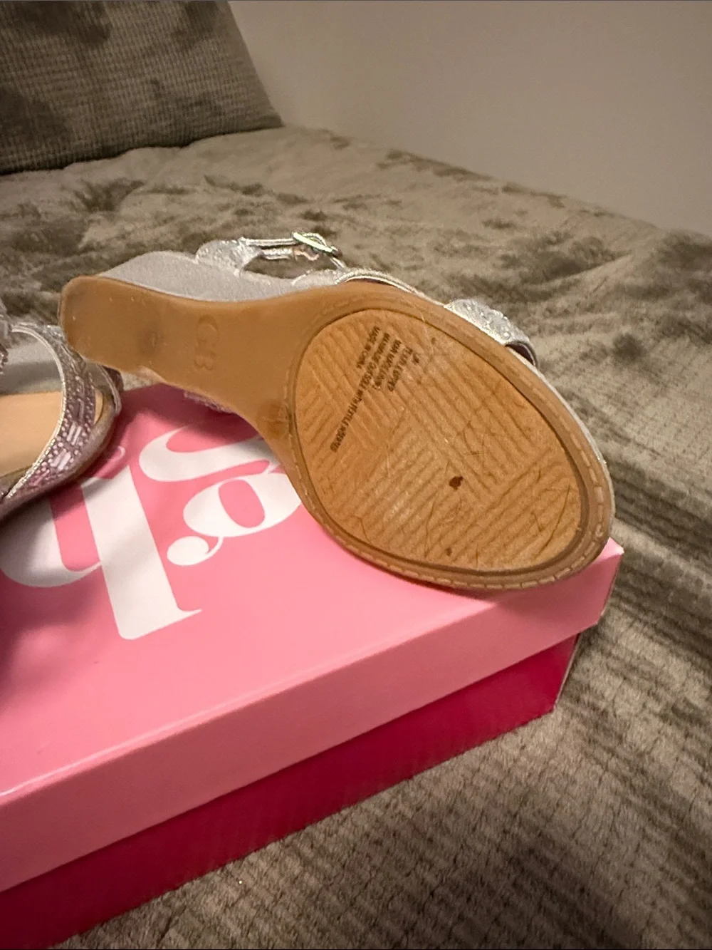 GB girls silver sandals